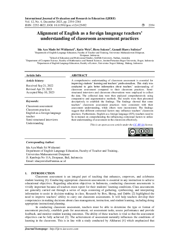 (PDF) Alignment of English as a foreign language teachers ...
