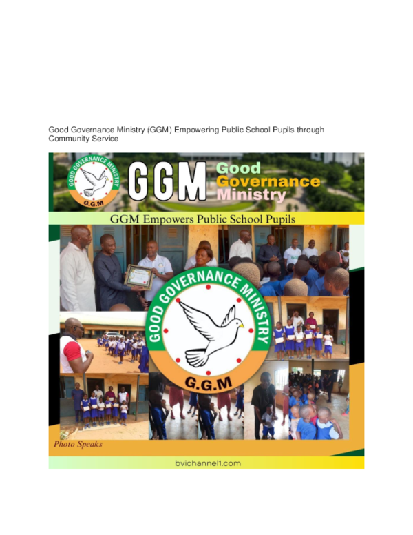 (PDF) Promoting Good Governance Public Schools