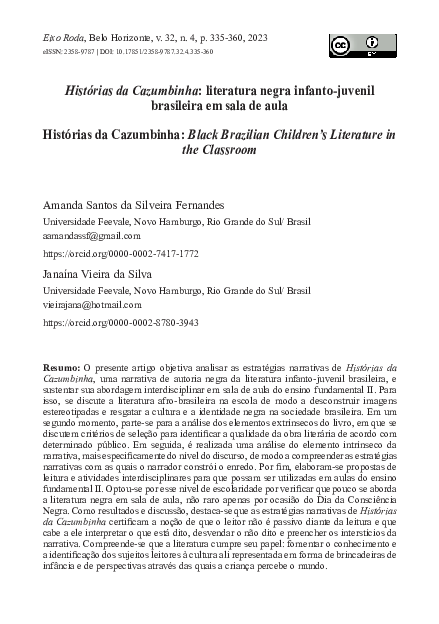 (PDF) Histórias da Cazumbinha: literatura negra infanto-juvenil ...