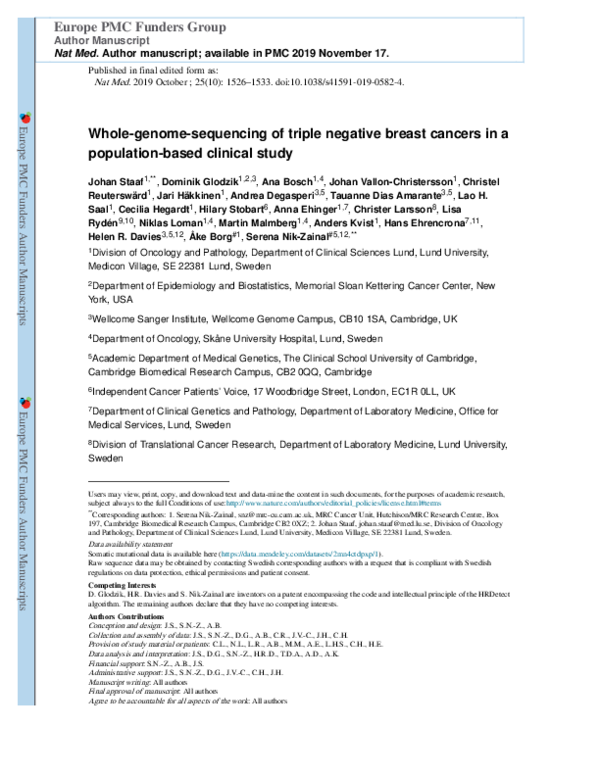 Real-World Clinical Utility of Tumor Whole-Genome Sequencing in Solid Cancers: Correction