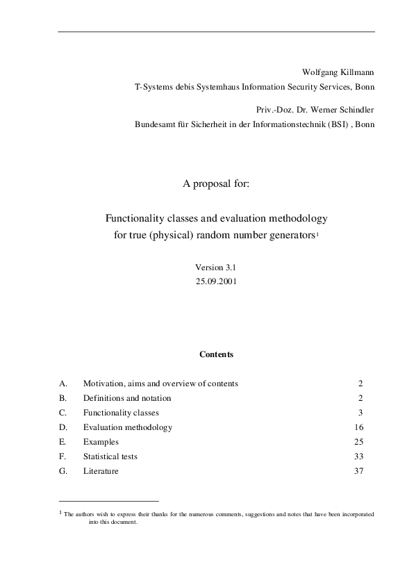 (PDF) A proposal for : Functionality classes and evaluation methodology ...