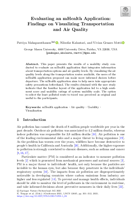 (PDF) Evaluating an mHealth Application: Findings on Visualizing ...