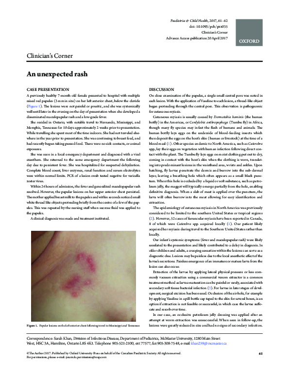 (PDF) An unexpected rash