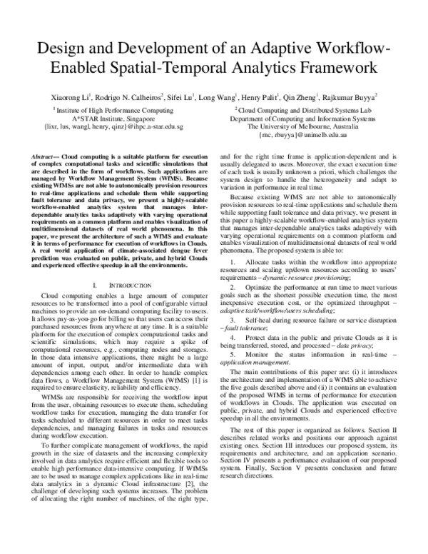 (PDF) Design and development of an adaptive workflow-enabled spatial ...