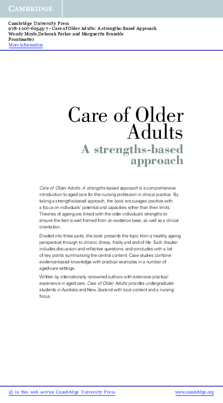 (PDF) Care of Older Adults