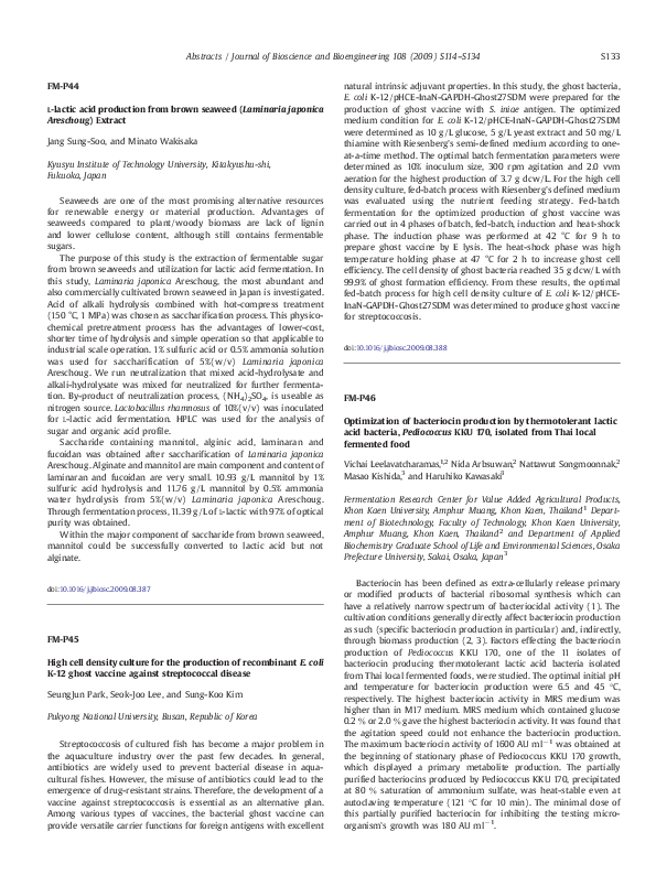 (PDF) Optimization of bacteriocin production by thermotolerant lactic ...