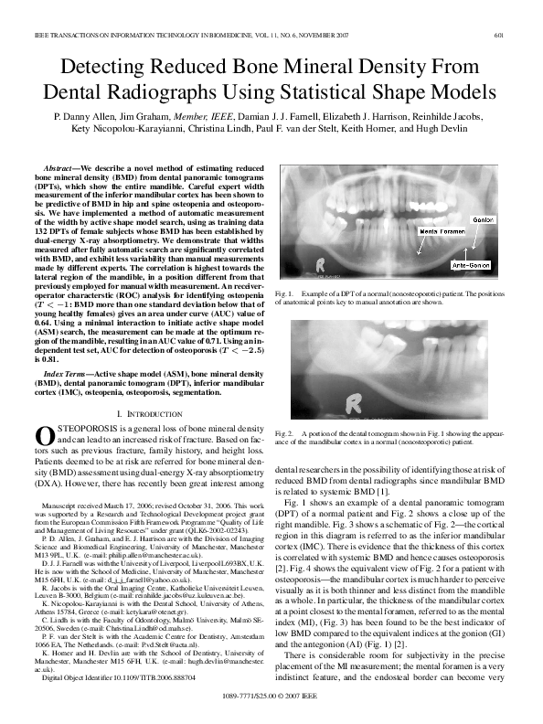 (PDF) Detecting Reduced Bone Mineral Density From Dental Radiographs ...