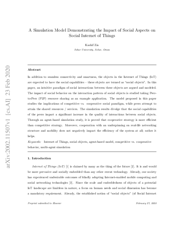(PDF) A Simulation Model Demonstrating the Impact of Social Aspects on ...
