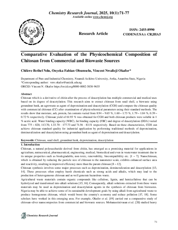 (PDF) Comparative Evaluation of the Physicochemical Composition of ...