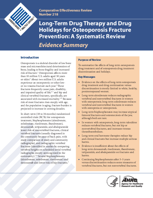 (PDF) Long-Term Drug Therapy and Drug Holidays for Osteoporosis ...