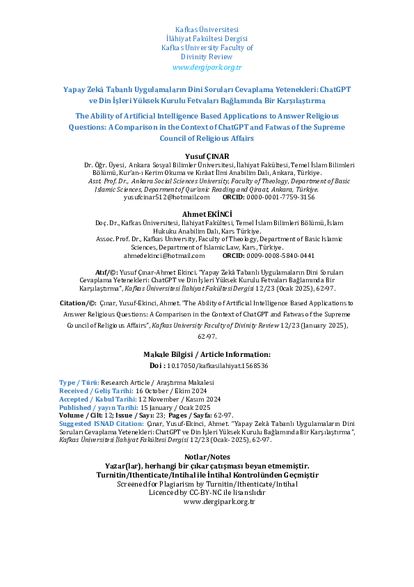 (PDF) The Ability of Artificial Intelligence Based Applications to ...