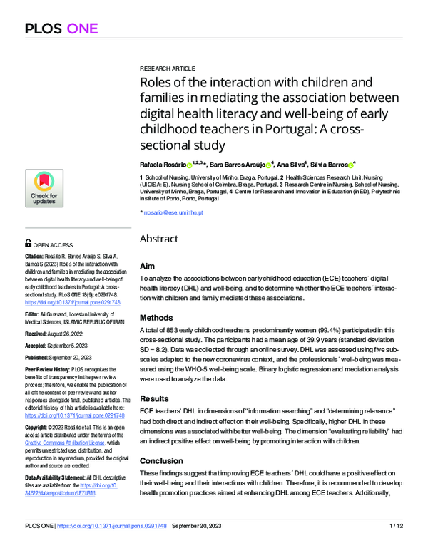 (PDF) Roles of the interaction with children and families in mediating ...