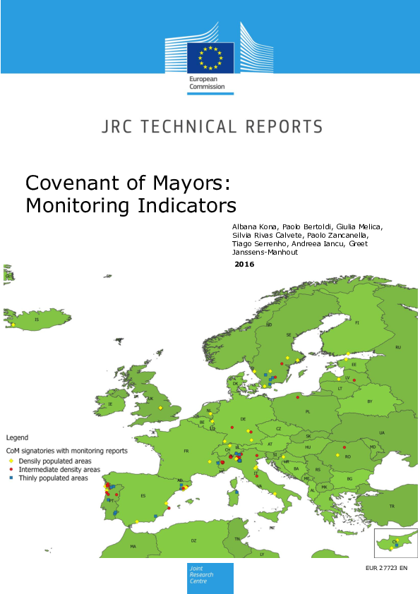 (PDF) Covenant of Mayors: Monitoring Indicators