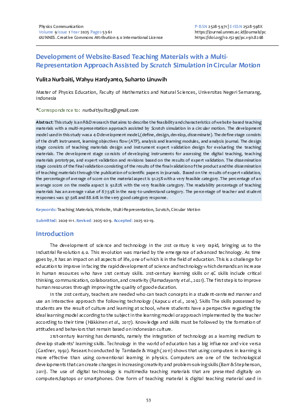 (PDF) Development of Website-Based Teaching Materials with a Multi ...