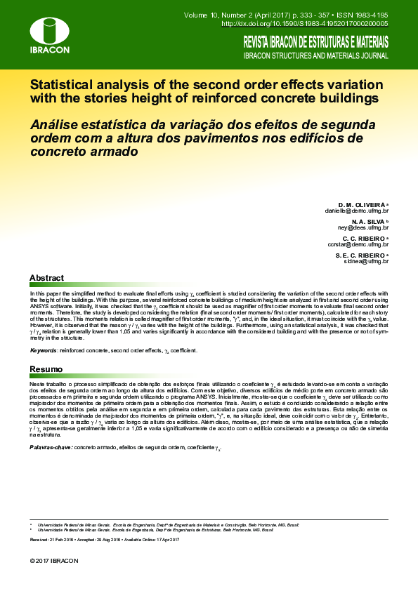 (PDF) Statistical analysis of second order effects variation with the ...