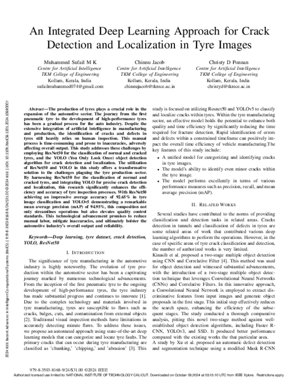 (PDF) An Integrated Deep Learning Approach for Crack Detection and ...