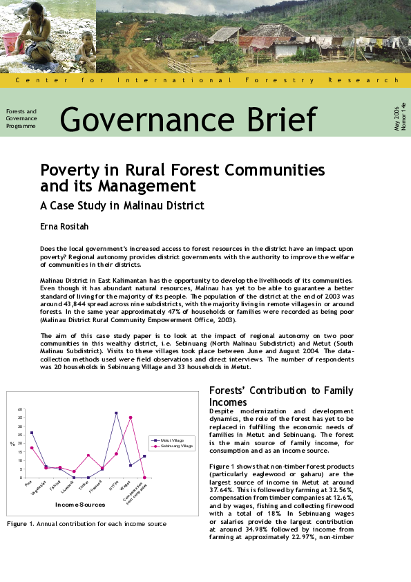 (PDF) Poverty in rural forest communities and its management: a case ...