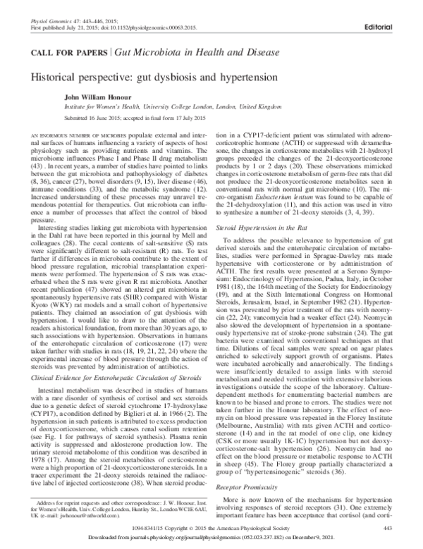 (PDF) Gut Microbiota in Health and Disease Historical perspective : gut ...