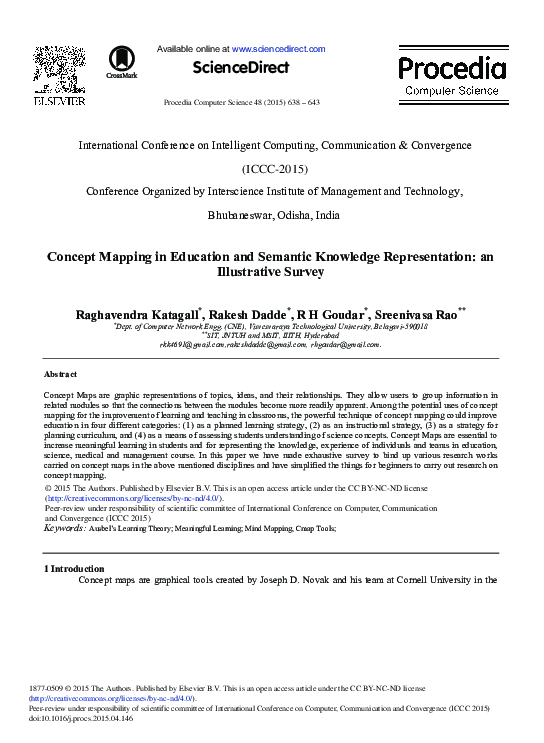 (PDF) Concept Mapping in Education and Semantic Knowledge ...