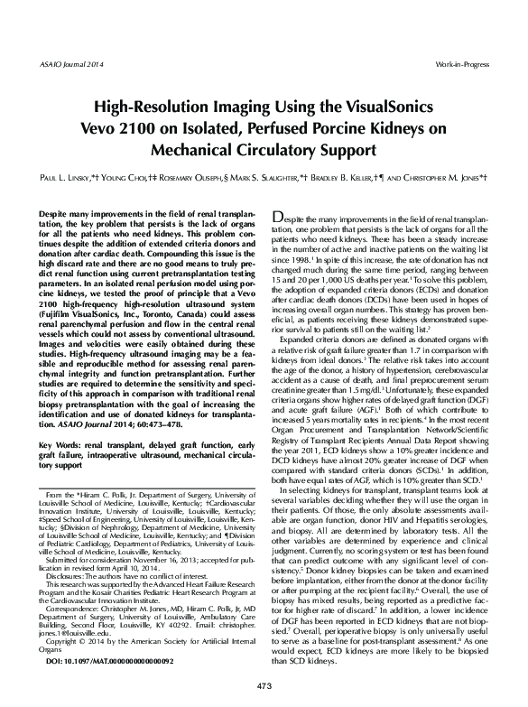 (PDF) High-Resolution Imaging Using the VisualSonics Vevo 2100 on ...
