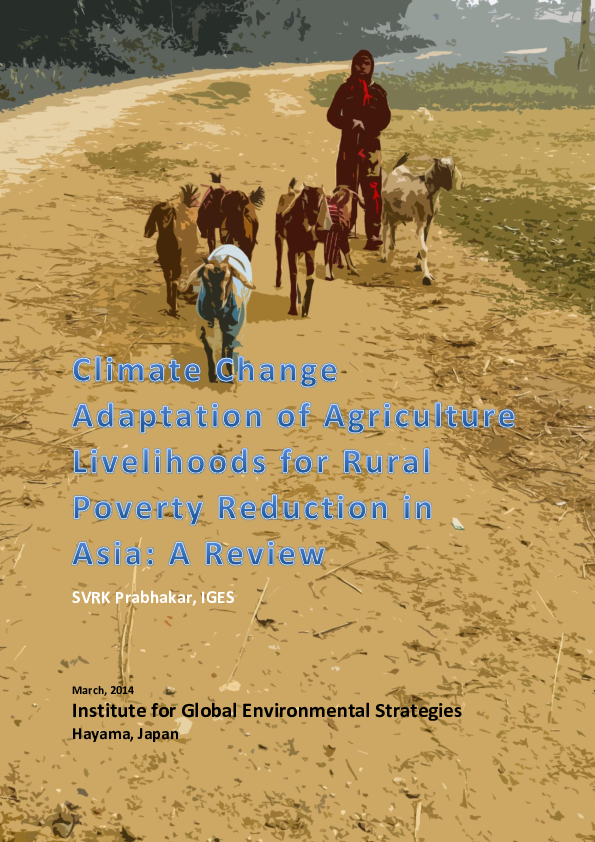 (PDF) Climate Change Adaptation of Agriculture Livelihoods for Rural ...