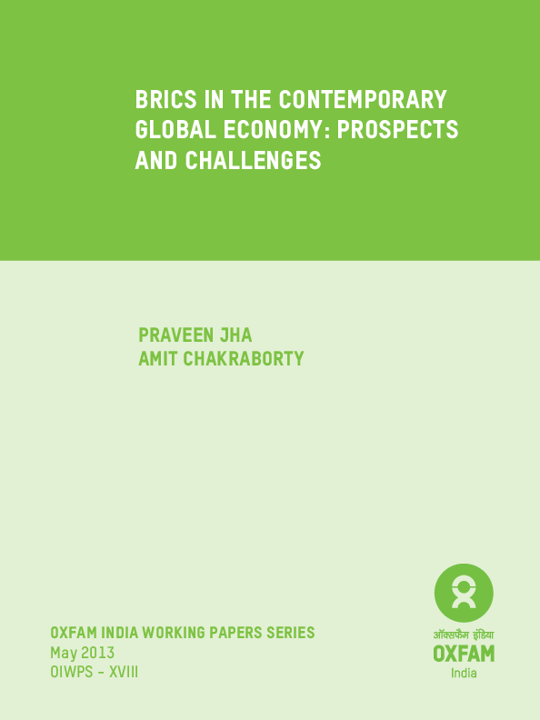 (PDF) BRICS in the Contemporary Global Economy: Prospects and challenges