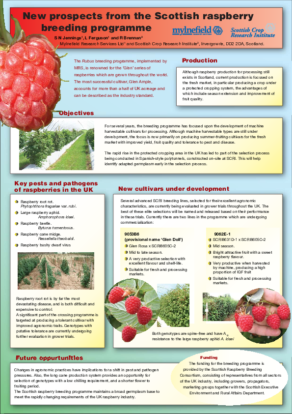 (PDF) New Prospects from the Scottish Raspberry Breeding Programme