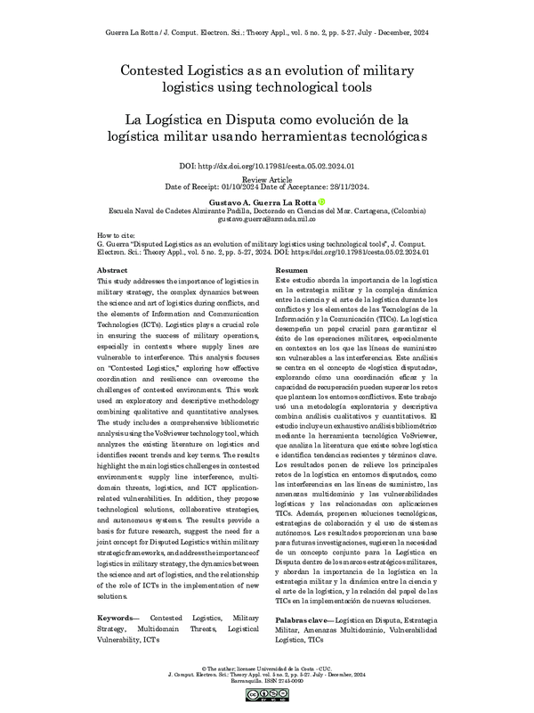 (PDF) Contested Logistics as an evolution of military logistics using ...