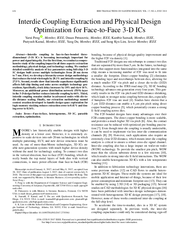 (PDF) Interdie Coupling Extraction and Physical Design Optimization for ...