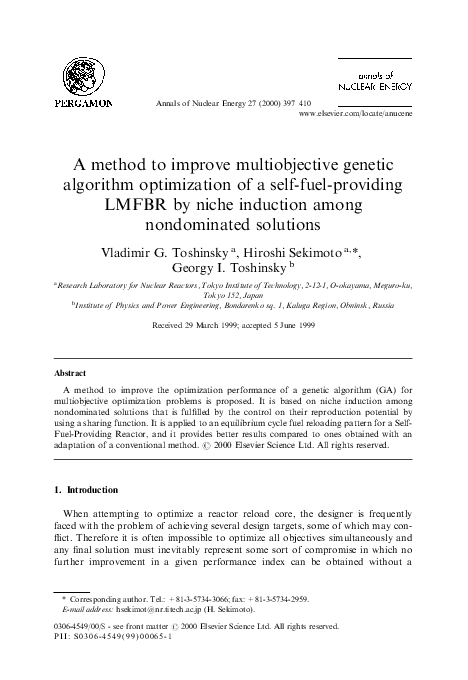 (PDF) A method to improve multiobjective genetic algorithm optimization ...