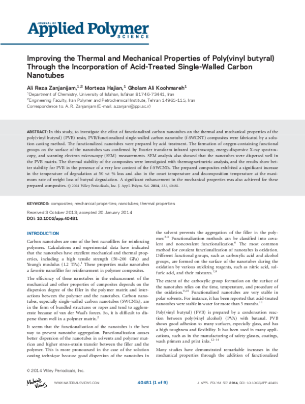 (PDF) Improving Thermal and Mechanical Properties of Concrete by Using ...