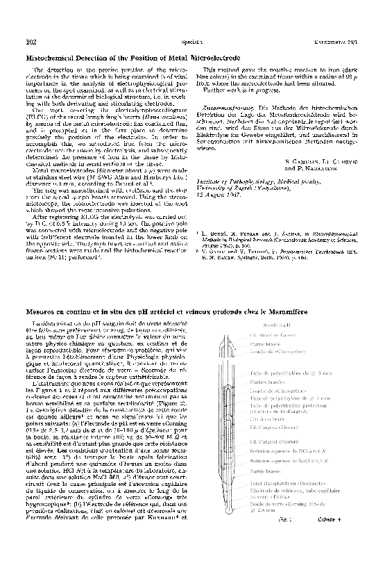 (PDF) Histochemical detection of the position of metal microelectrode