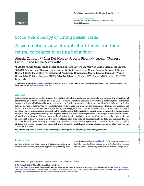 (PDF) A systematic review of implicit attitudes and their neural ...