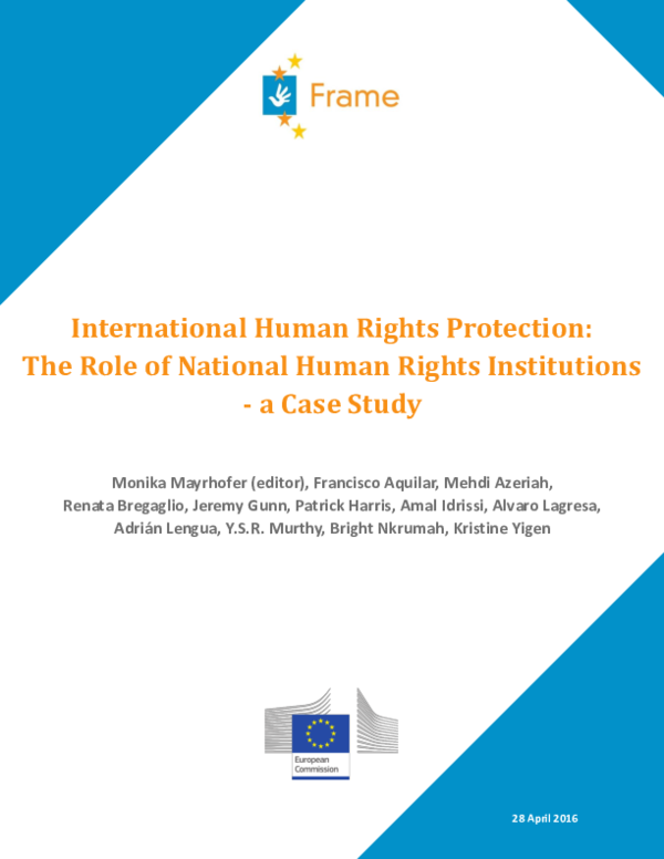 (PDF) International human rights protection: The role of National Human ...