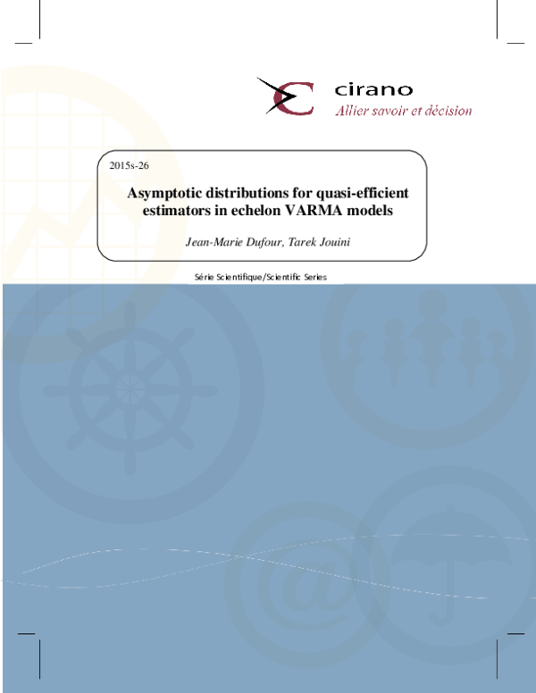 (PDF) Asymptotic distributions for quasi-efficient estimators in ...