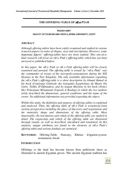 (PDF) The Offering-table of rdi.n Ptah