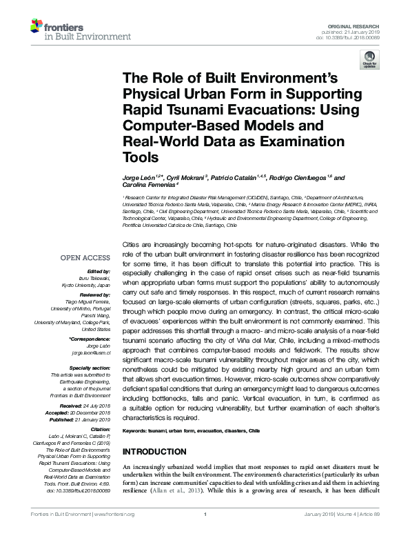 (PDF) The Role of Built Environment's Physical Urban Form in Supporting ...