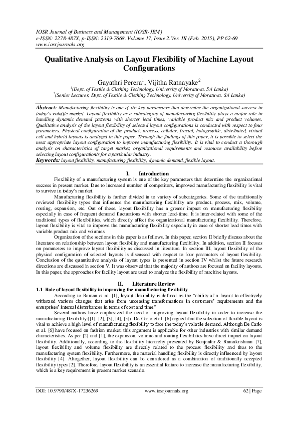 (PDF) Qualitative analysis on layout flexibility of machine layout ...