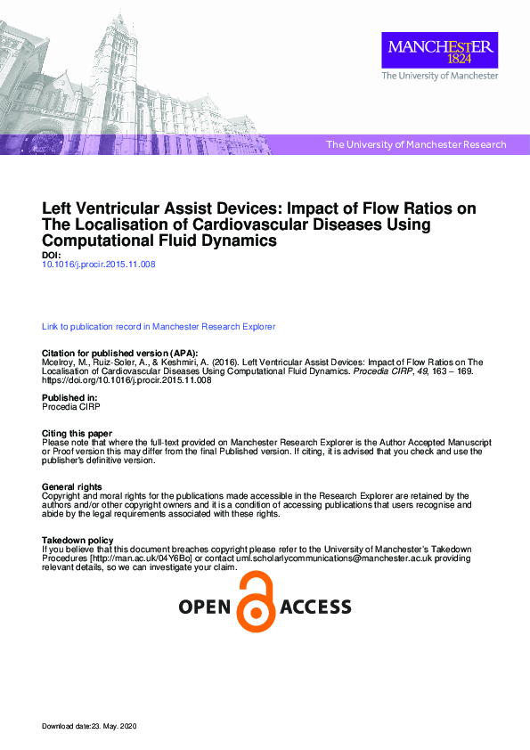 (PDF) Left Ventricular Assist Devices: Impact of Flow Ratios on the ...