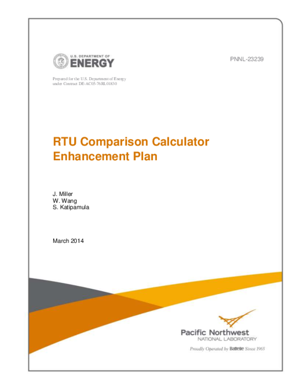 (PDF) RTU Comparison Calculator Enhancement Plan