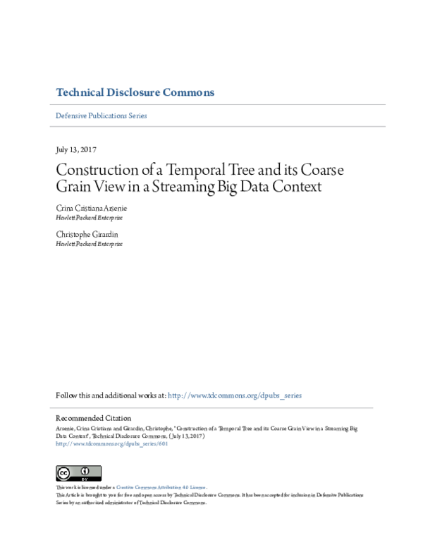 (PDF) Construction of a Temporal Tree and its Coarse Grain View in a ...
