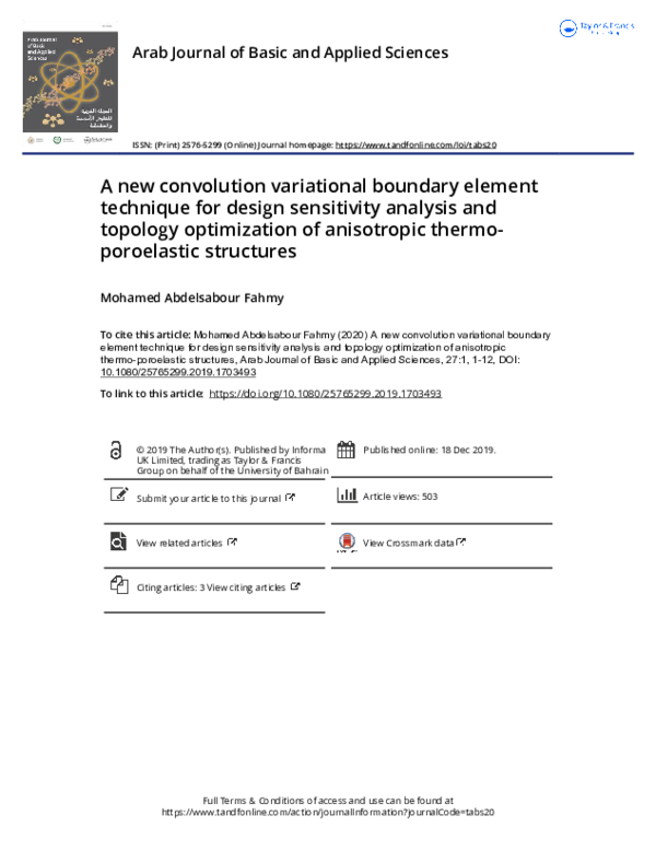 (PDF) A new convolution variational boundary element technique for ...