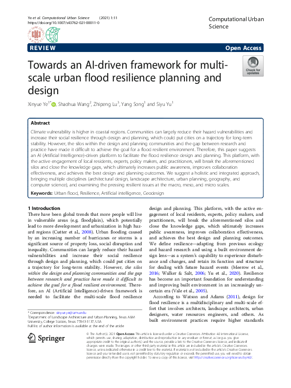 (PDF) Towards an AI-driven framework for multi-scale urban flood ...