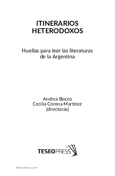 (PDF) Sobre el concepto de “heterodoxia literaria”. Genealogías ...