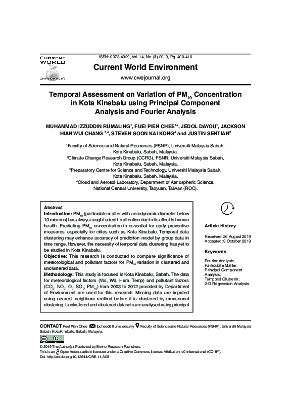 (PDF) Temporal Assessment on Variation of PM10 Concentration in Kota ...
