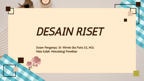 (PDF) Desain Riset