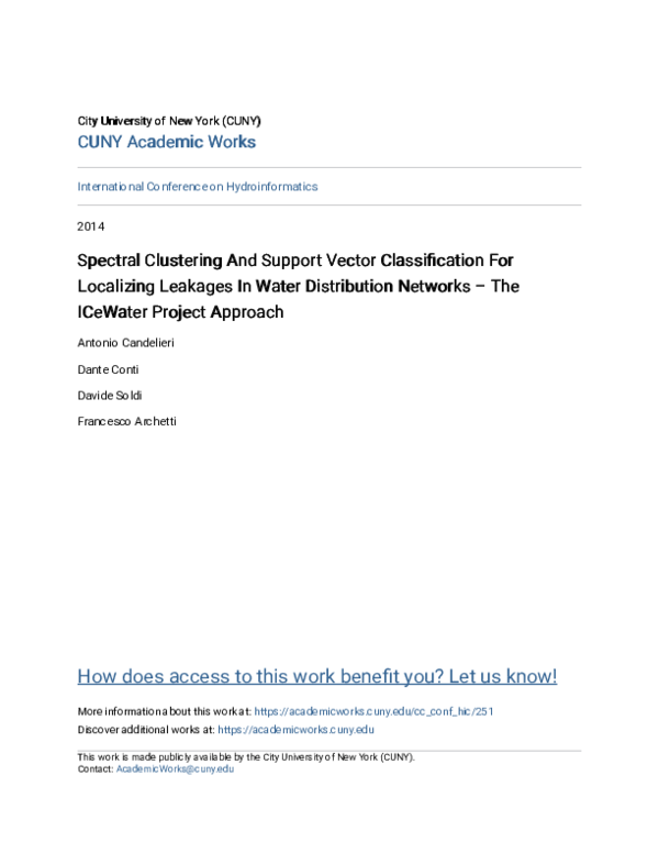 (PDF) Spectral Clustering And Support Vector Classification For ...