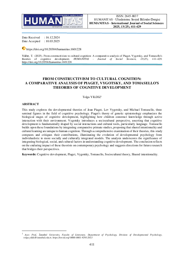 (PDF) From Constructivism to Cultural Cognition: A Comparative Analysis ...