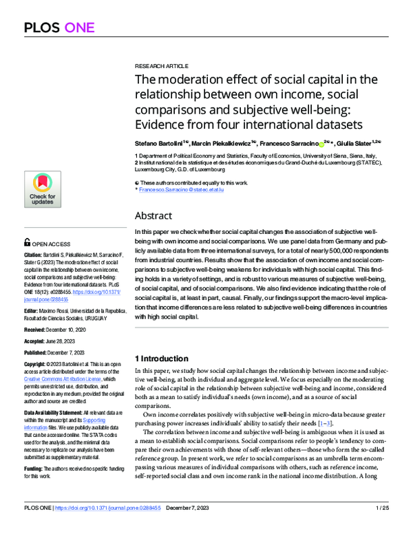 (PDF) The moderation effect of social capital in the relationship ...