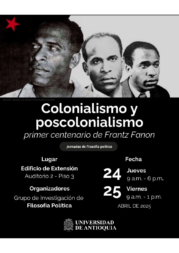 (PDF) Colonialismo y poscolonialismo, primer centenario de Frantz Fanon ...